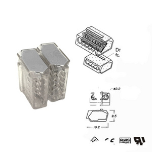 Transparent 5 Pin Electrical Quick Connector For use in Junction box