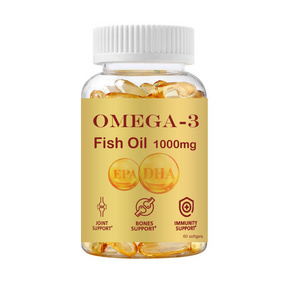 OEM Halal Deep Sea Fish Oil 1000mg Bulk Softgel Omega 3 Fish Oil Capsules