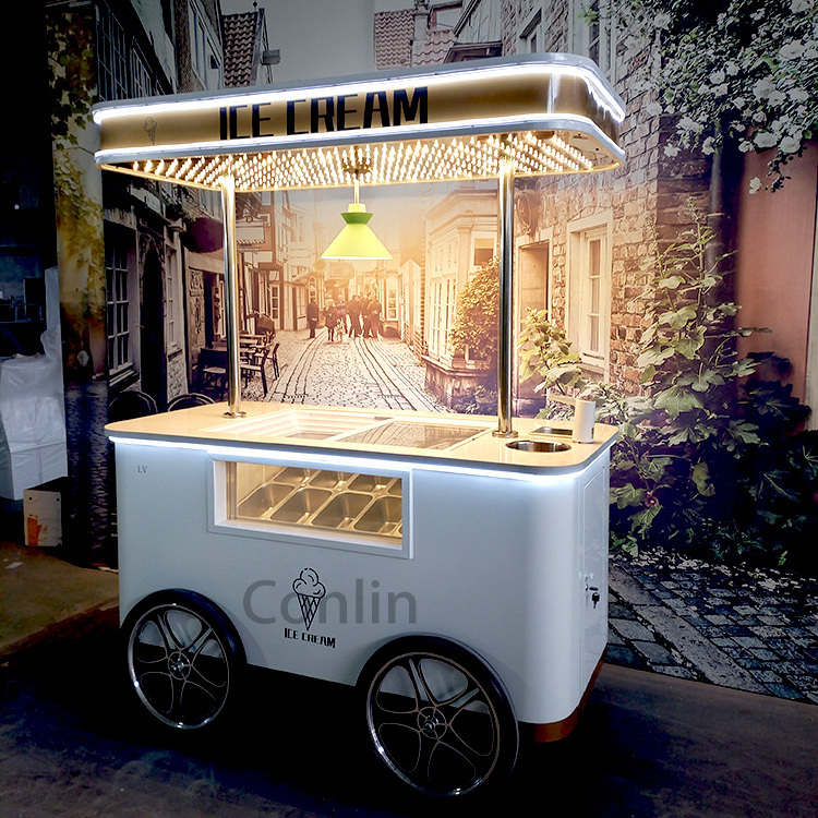 New arrived carrito para vender nieve cart to sell snow food truck cotton candy for sale