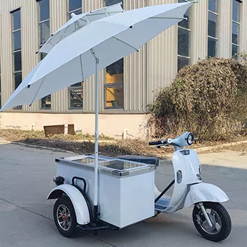 Fashionable ice cream sidecar motorcycle electric scooter with freezer for sale