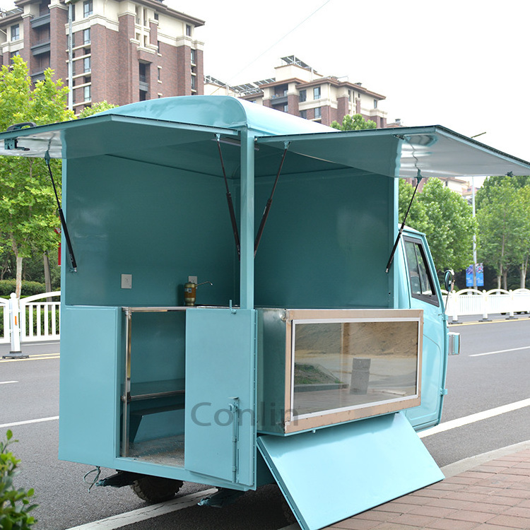 Electric Cars Food Service Mobile Seller Car Flower Cart With Wheels For Sale