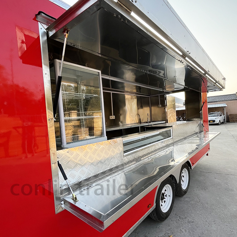 Conlin Outdoor food retail kiosk espresso food truck vending cart mobile for sale