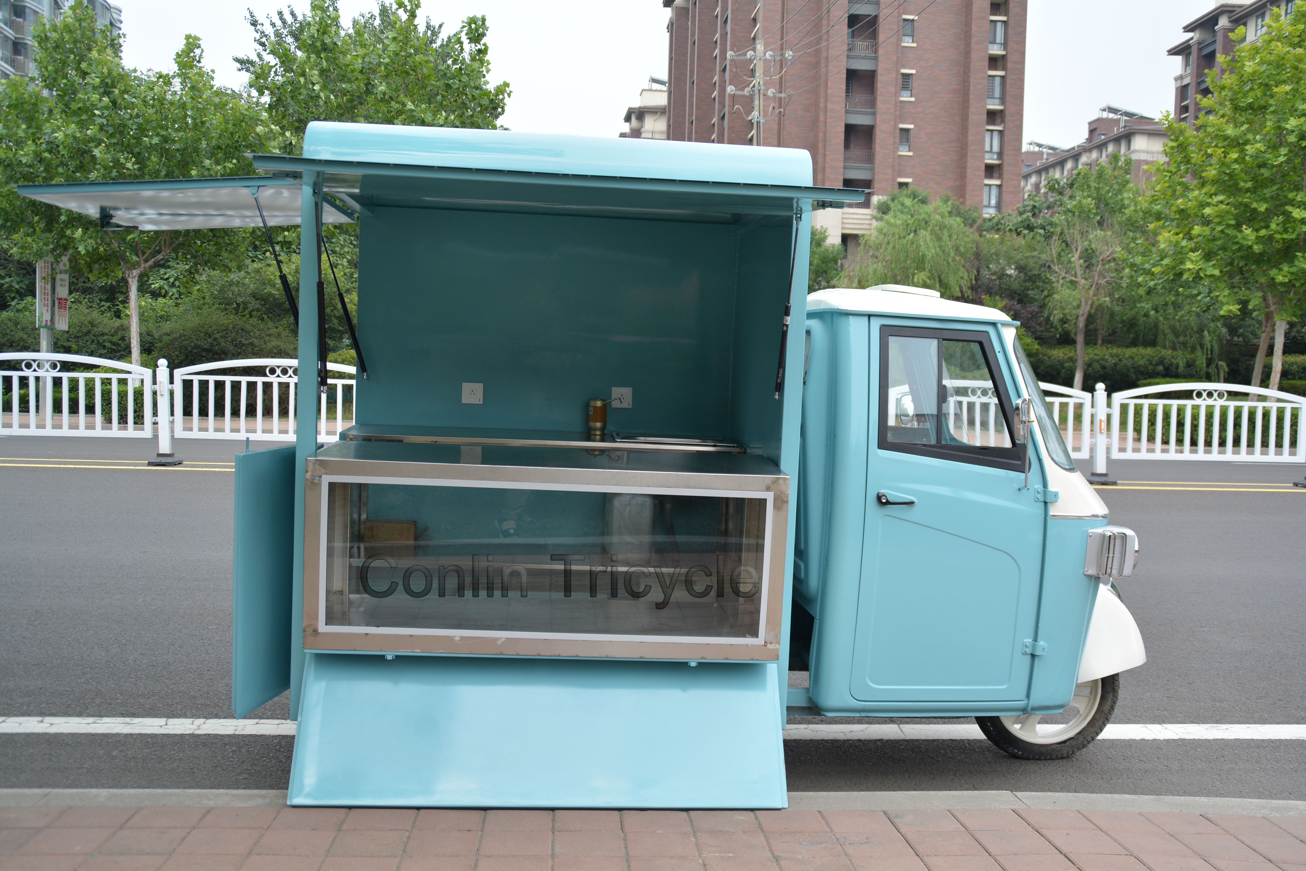 Electric vintage golf cart ice cream truck ice cream bike