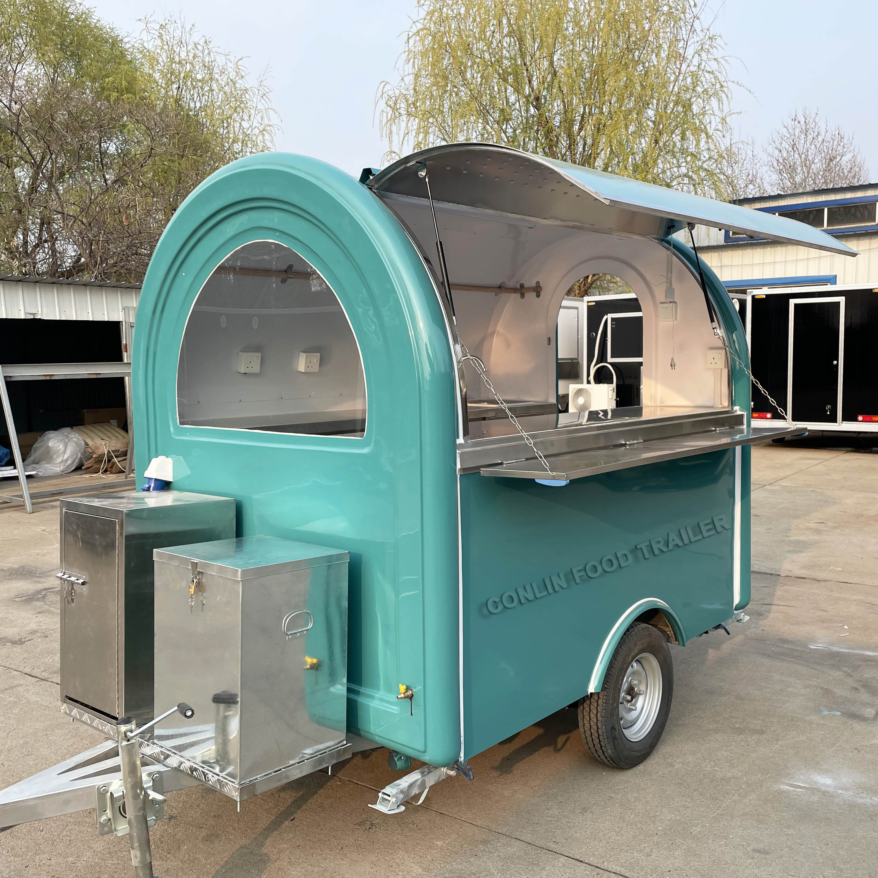 Hot Sale Mini Street Mobile Food Cart Mobile Bar Hot Dog Ice Cream Coffee Waffle and Juice vending cart