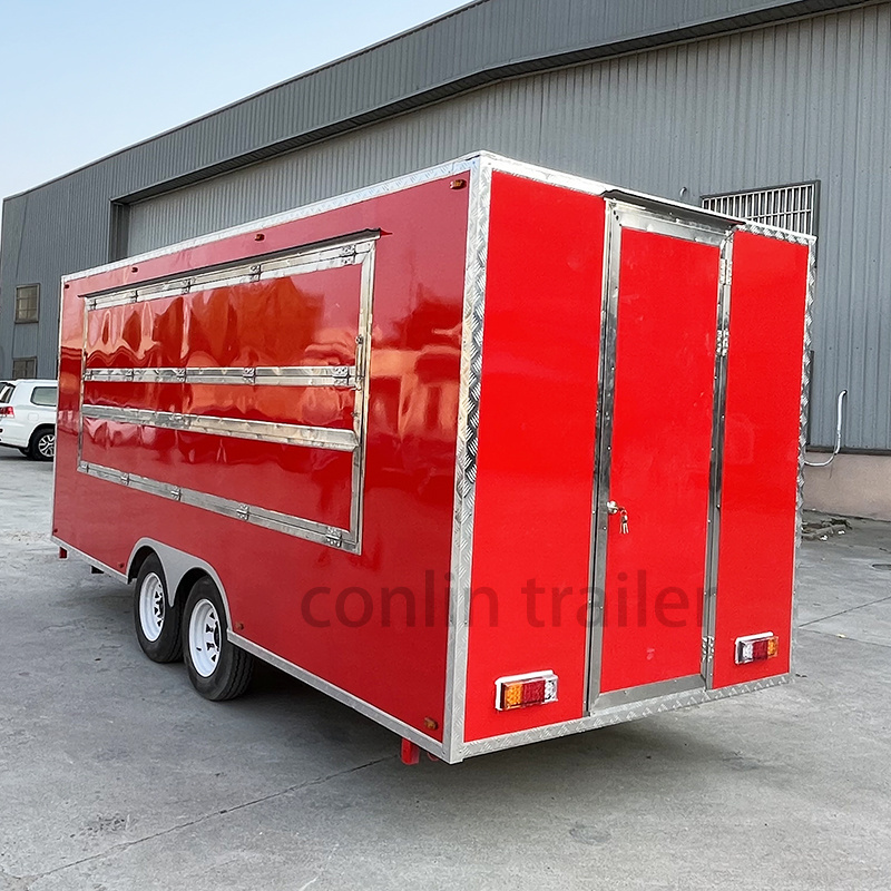 Hot sale street breakfast cart mobile kiosk food stall fully equipped snack caravan