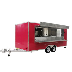 Hot selling mobile shipping container food truck with full kitchen 5m container snacking bar for sale