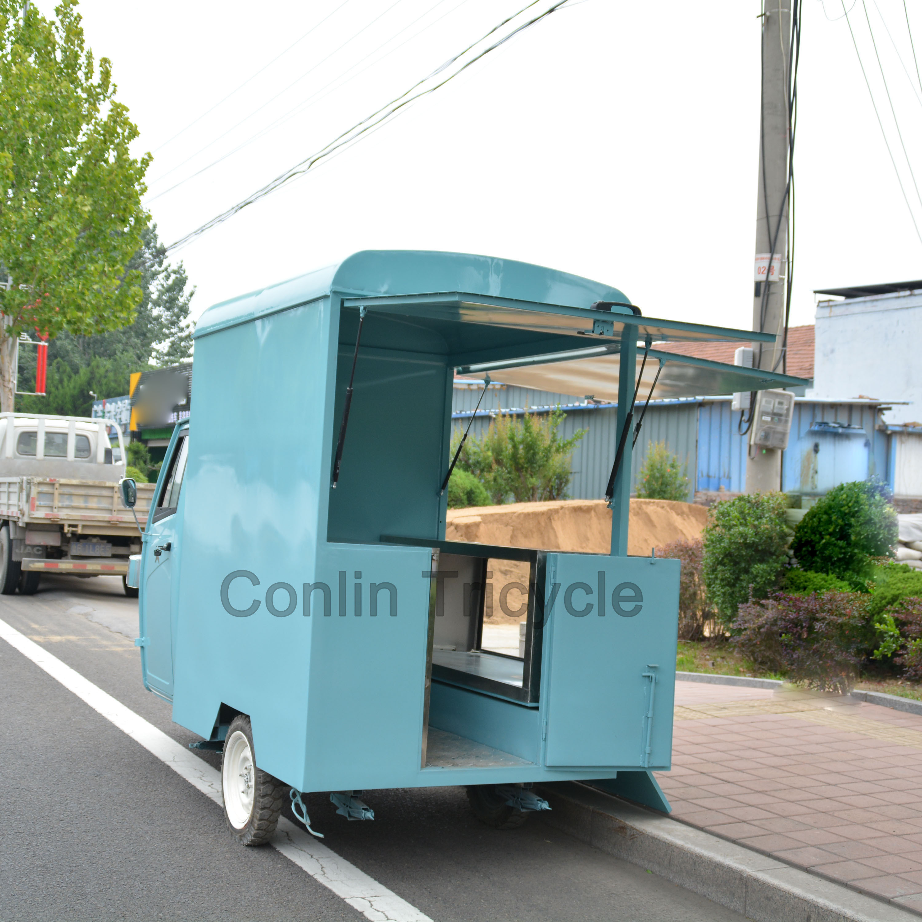 Hot selling retro ice cream tuk tuk / vending tricycle / golf cart