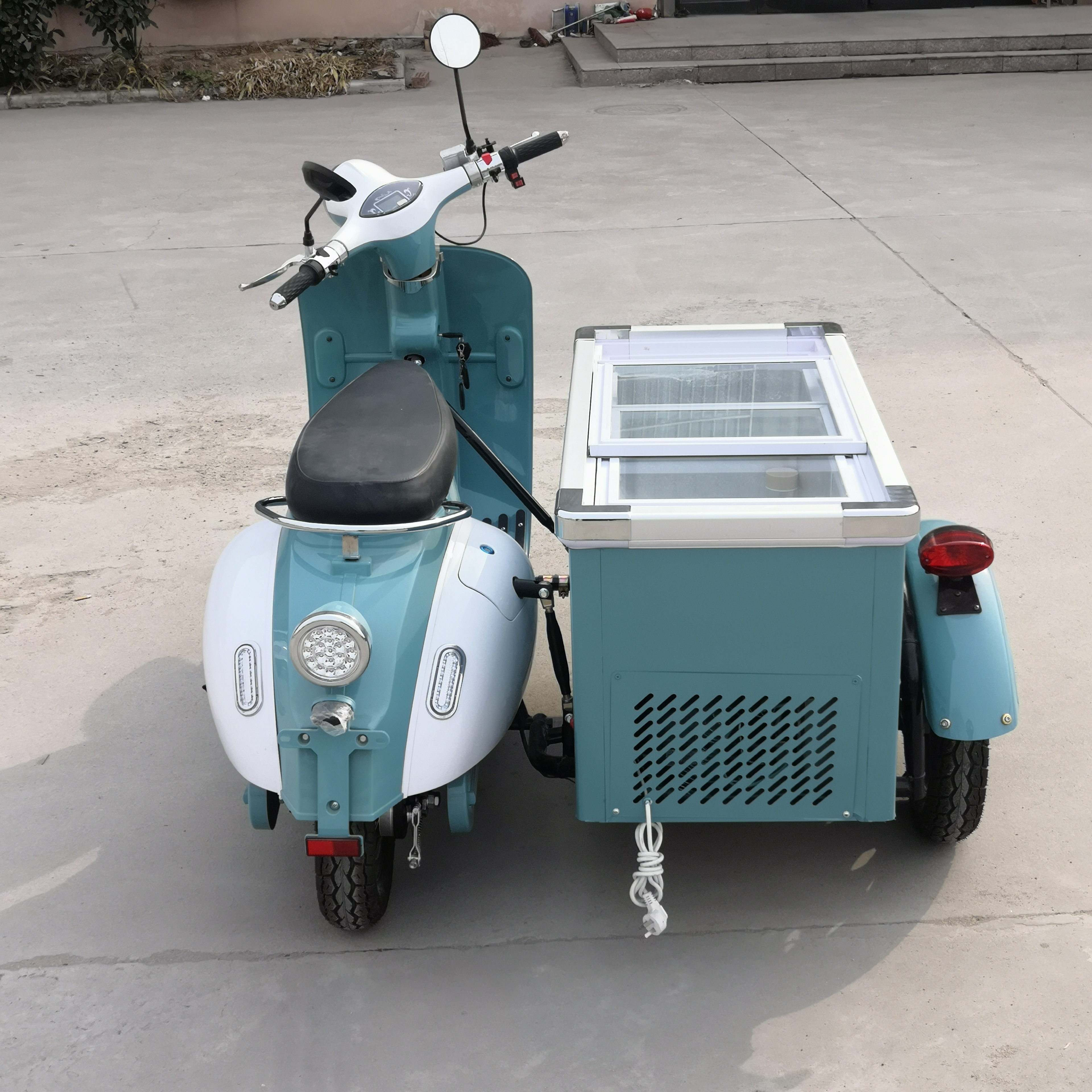 Hot selling ice cream scooter carretia con helados ambulant electric motorcycle sidecar for sale