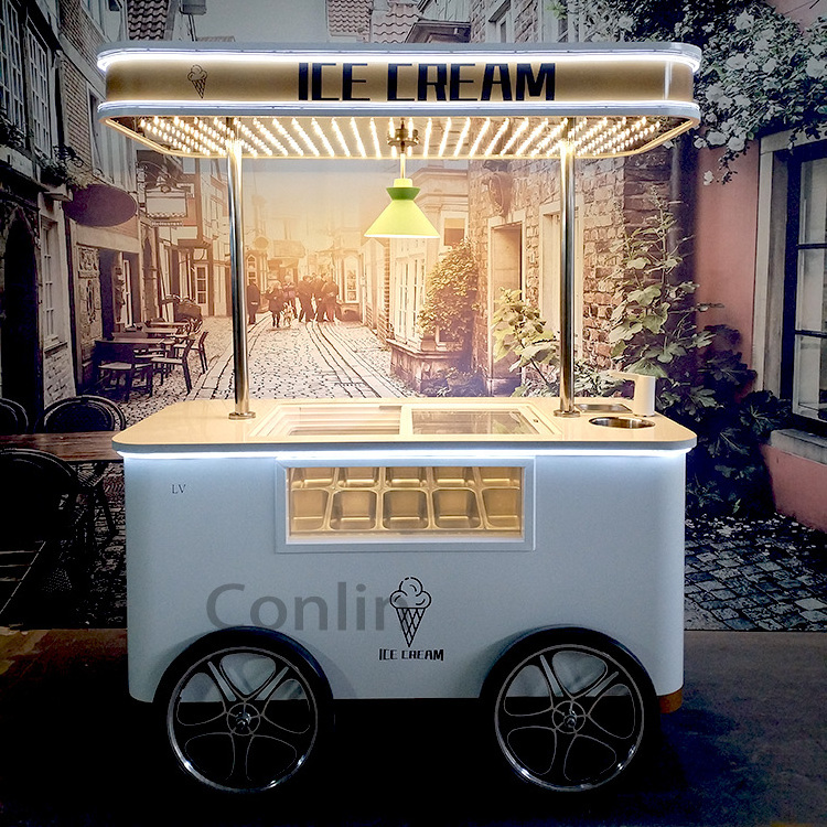 New arrived carrito para vender nieve cart to sell snow food truck cotton candy for sale