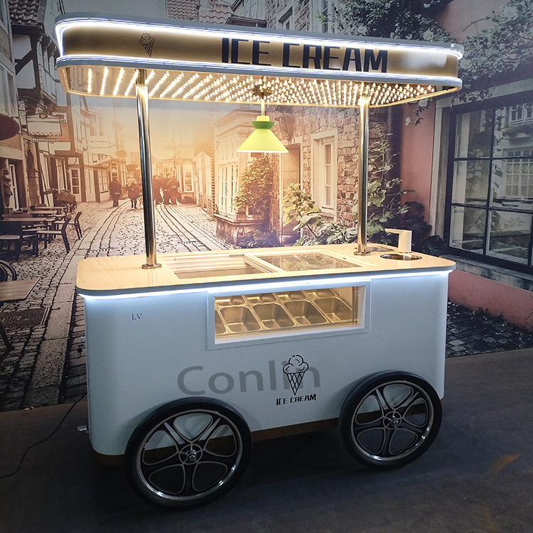 New arrived carrito para vender nieve cart to sell snow food truck cotton candy for sale