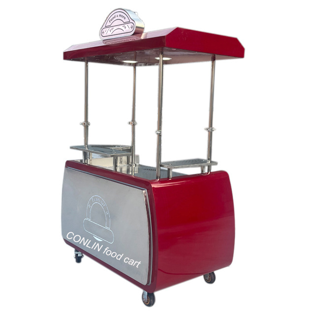 Hot Selling Coffee Cart Mobile Coffee Snack Food Factory Fruit Cart Fruit Stand Cart For Sale