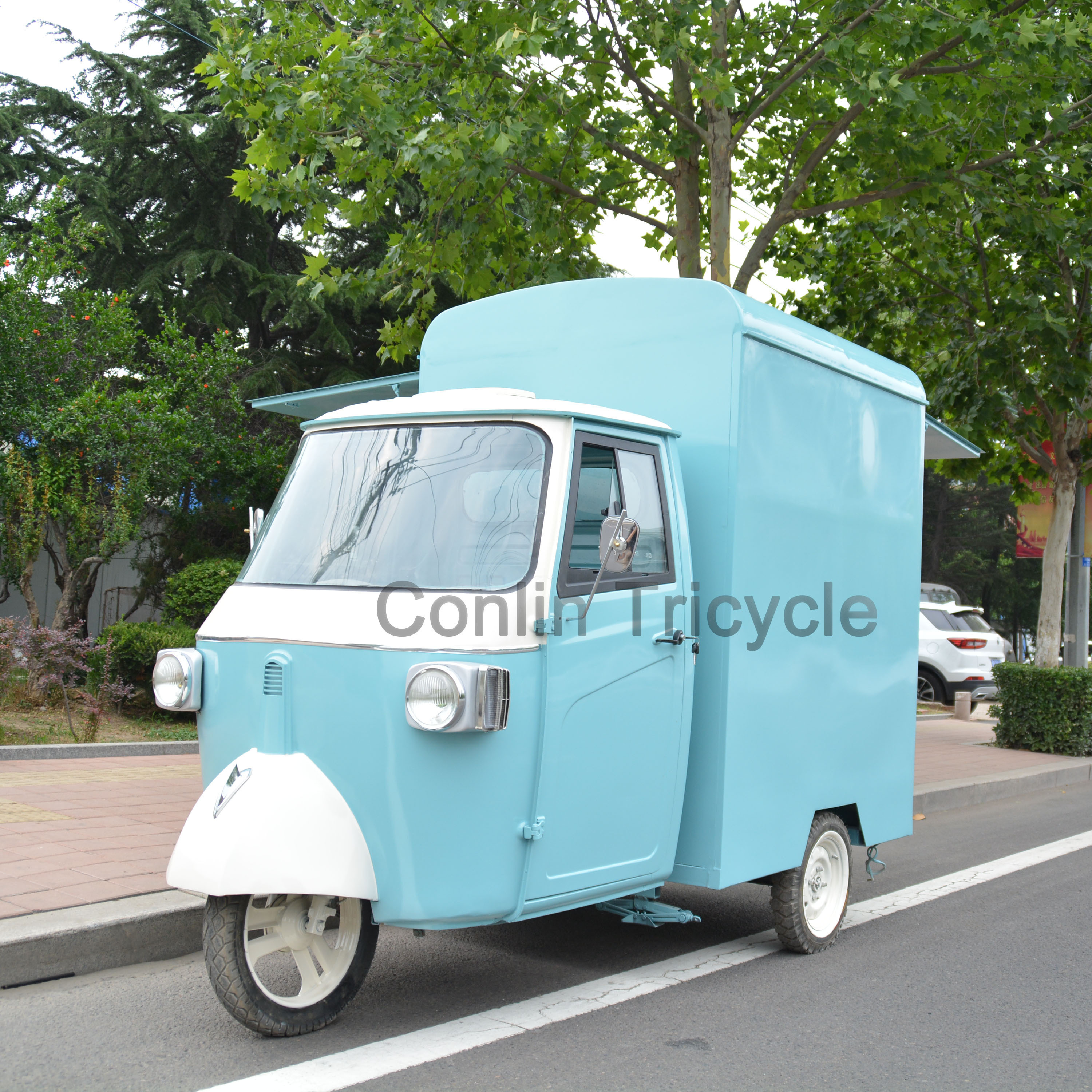 Hot selling retro ice cream tuk tuk / vending tricycle / golf cart