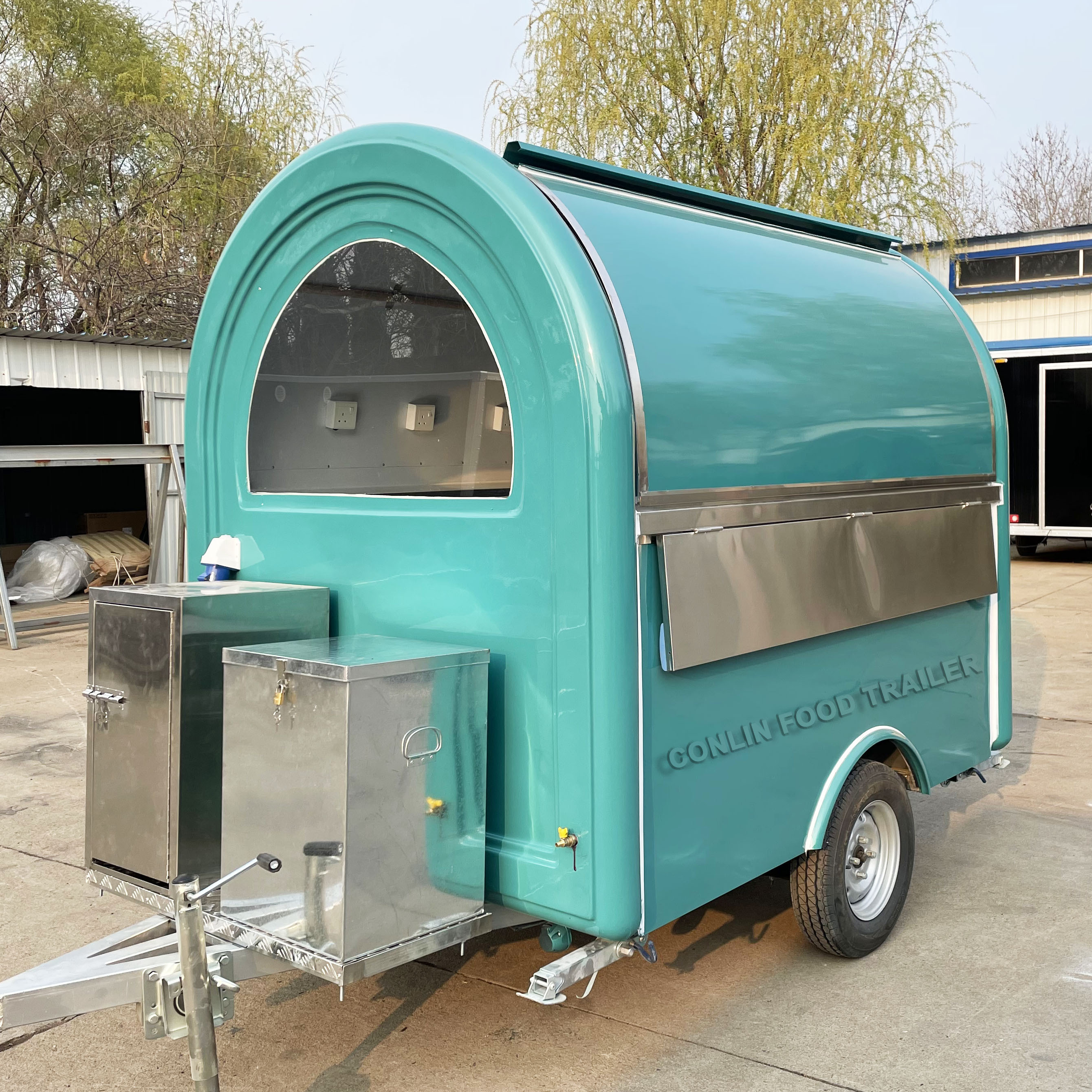 Hot Sale Mini Street Mobile Food Cart Mobile Bar Hot Dog Ice Cream Coffee Waffle and Juice vending cart