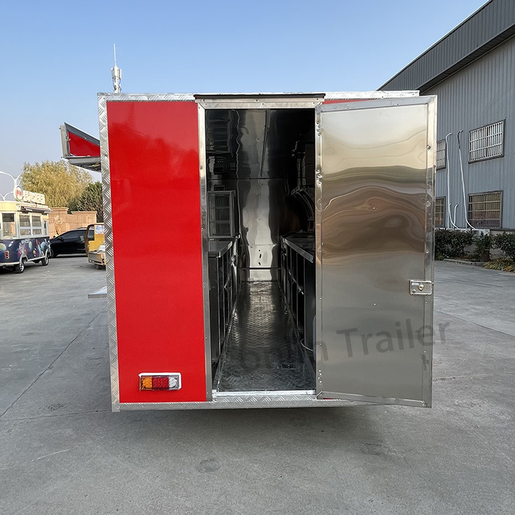 Concession Trailer Food Cart for Small Restaurants Outdoor Dining Cars Retekess Coffee Cart Mobile Food Shop for Sale