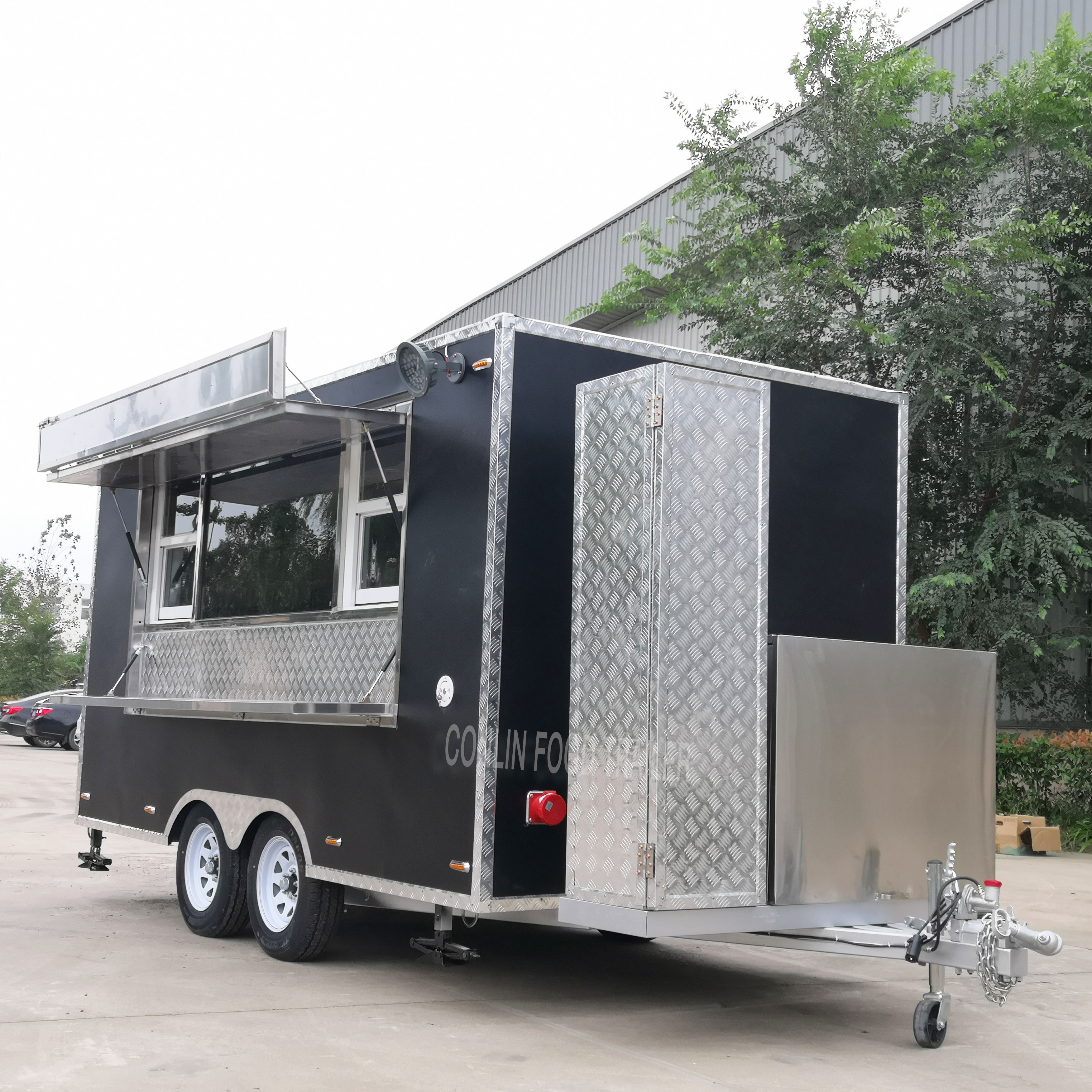 US standard mobile kitchen food trailer fully equipped  13 ft food carts and food trailers for sale