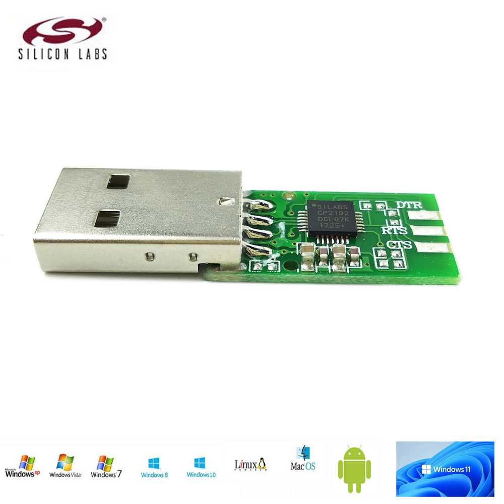 Silicon Labs CP210x USB to UART Bridge CP2102 USB TTL 3V3 PCB Flash Upgrade Cables DIY Kits