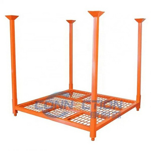 Warehouse Tyre Storage Stacking Post Rack Iron Rack Foldable Steel Rack Stacking Shelves