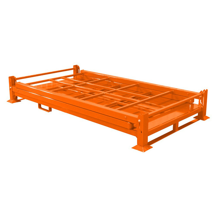 Customized heavy duty folding portable metal spare steel make detachable stackable pallet tire rack