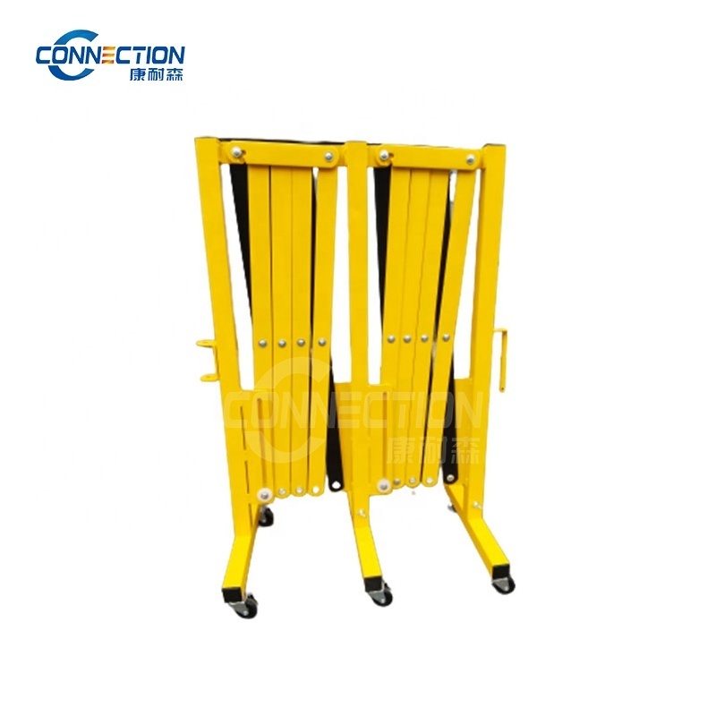 Expanding Iron Traffic Expandable Barrier Retractable Expandable Foldable Traffic Barrier