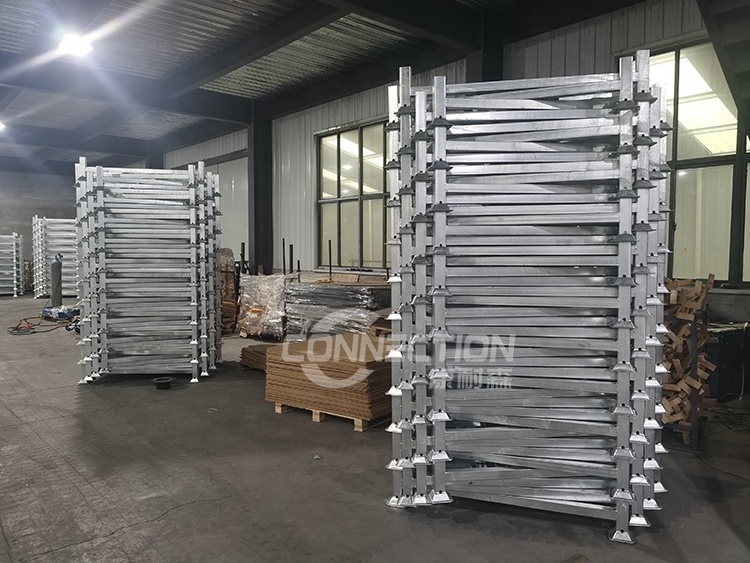 Heavy Duty Industrial galvanized Warehouse Vertical Stackable Metal Steel Storage Post Pallet Racks