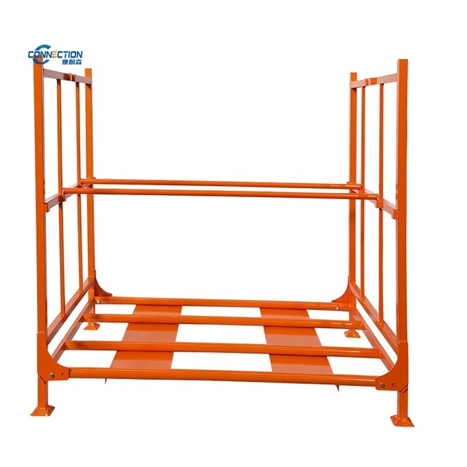 Removable Warehouse Storage heavy duty Stacking Folding Metal Commercial Tire Rack storage motorcycle tire shelf