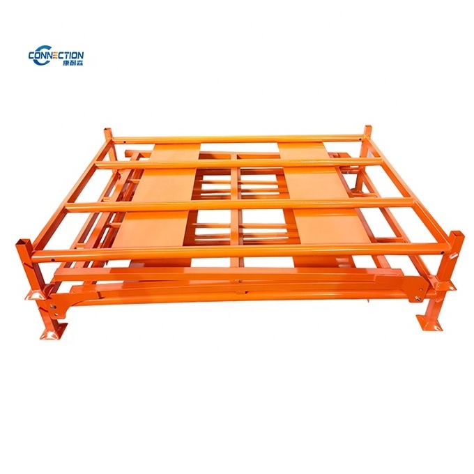 Removable Warehouse Storage heavy duty Stacking Folding Metal Commercial Tire Rack storage motorcycle tire shelf