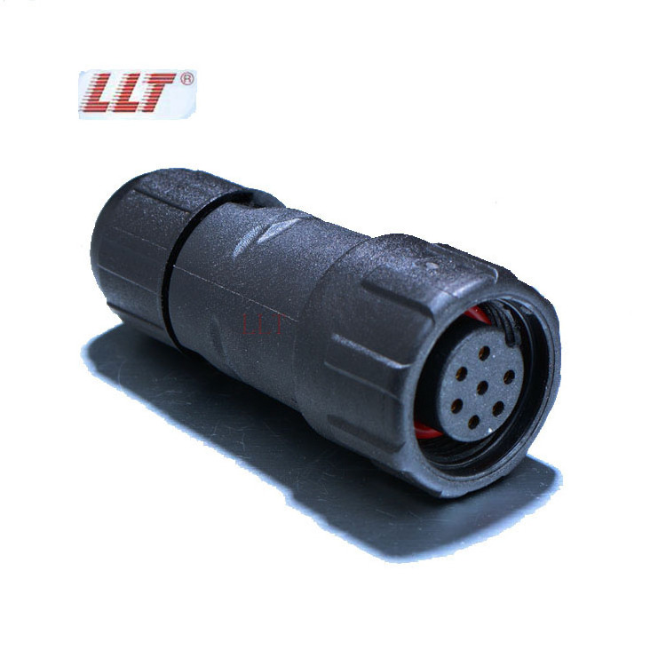 LLT M14 2 3 4 5 6 7 8 9 10 pin screw IP68 waterproof Male Female Docking Connectors Plug and Socket