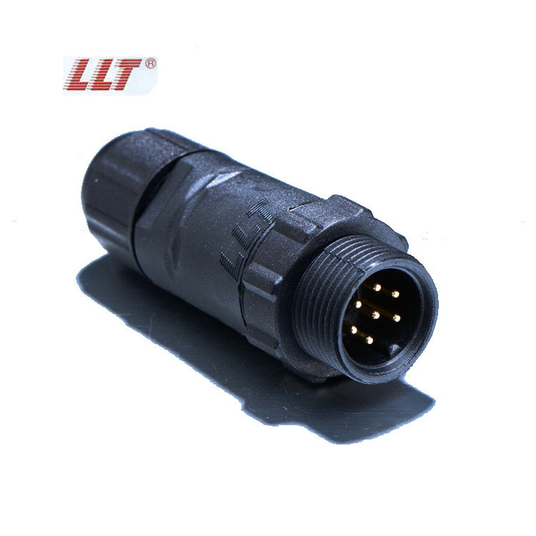 LLT M14 2 3 4 5 6 7 8 9 10 pin screw IP68 waterproof Male Female Docking Connectors Plug and Socket