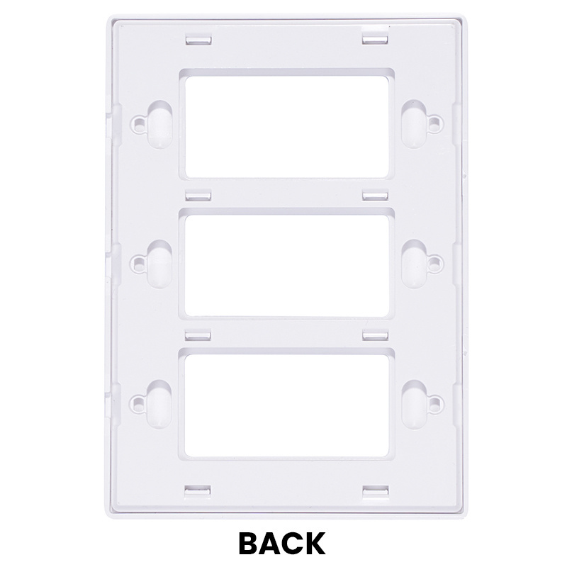 Electrical Wall Plate 1Gang 2Gang 3Gang Screwless Socket Switch  Decorative Plastic Face  Plates