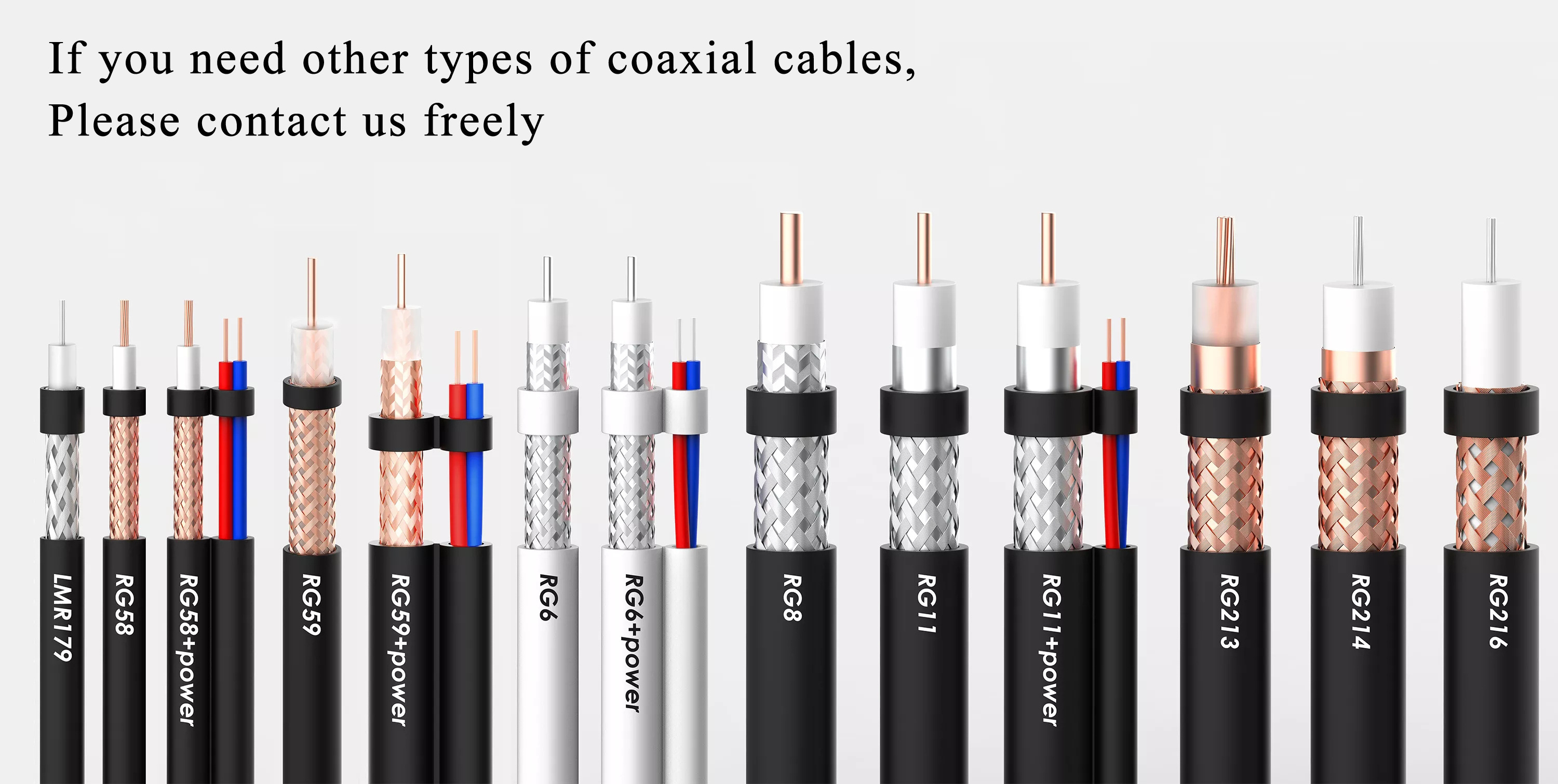 High Quality 75 Ohm CCS/BC Rg6 Rg6U Quad Shield Communication Cable Cctv Ul1354 Coaxial Cable Connector