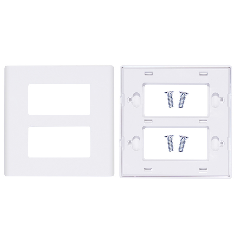 Electrical Wall Plate 1Gang 2Gang 3Gang Screwless Socket Switch  Decorative Plastic Face  Plates