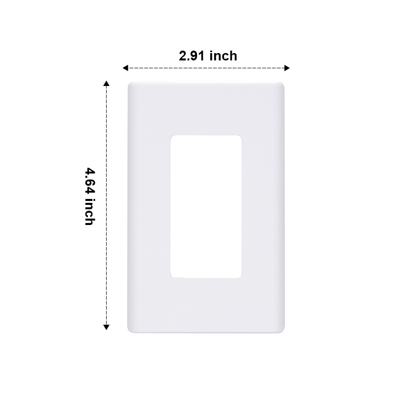 Electrical Wall Plate 1Gang 2Gang 3Gang Screwless Socket Switch  Decorative Plastic Face  Plates