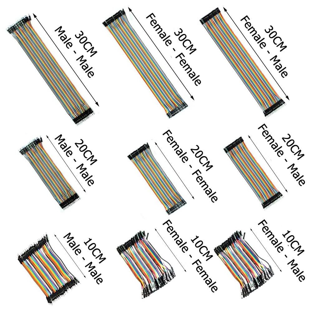 custom dupont 10cm 20cm 30cm 40pin 2.54mm connector 1p cable line female to female male dupont jumper wire