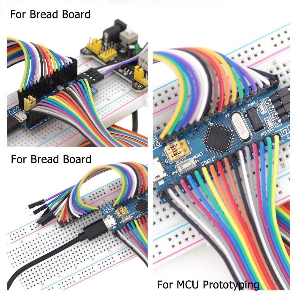 custom dupont 10cm 20cm 30cm 40pin 2.54mm connector 1p cable line female to female male dupont jumper wire