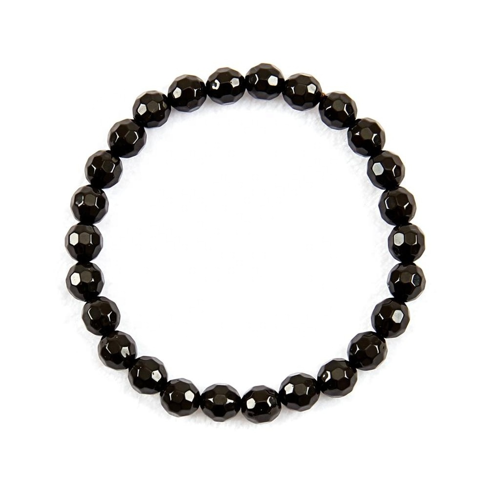 Negative Ion energy bracelet magnetic germanium far infrared crystal necklace ceramic beads black tourmaline bracelet