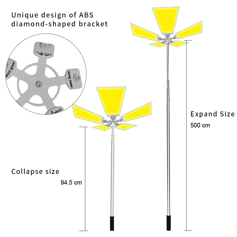 360light Low MOQ Sale Good Price Outdoor Usb Rechargeable Led Fishing Camping Light Solar Led Camping Light