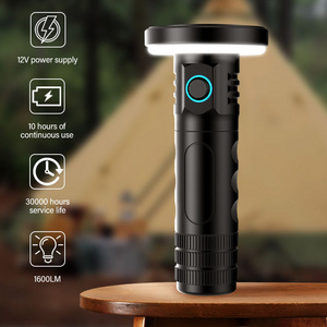 High Power Camp Waterproof Flash Light Set Powerful USB Rechargeable Zoomable Flashlights Camping outdoor flashlights torches