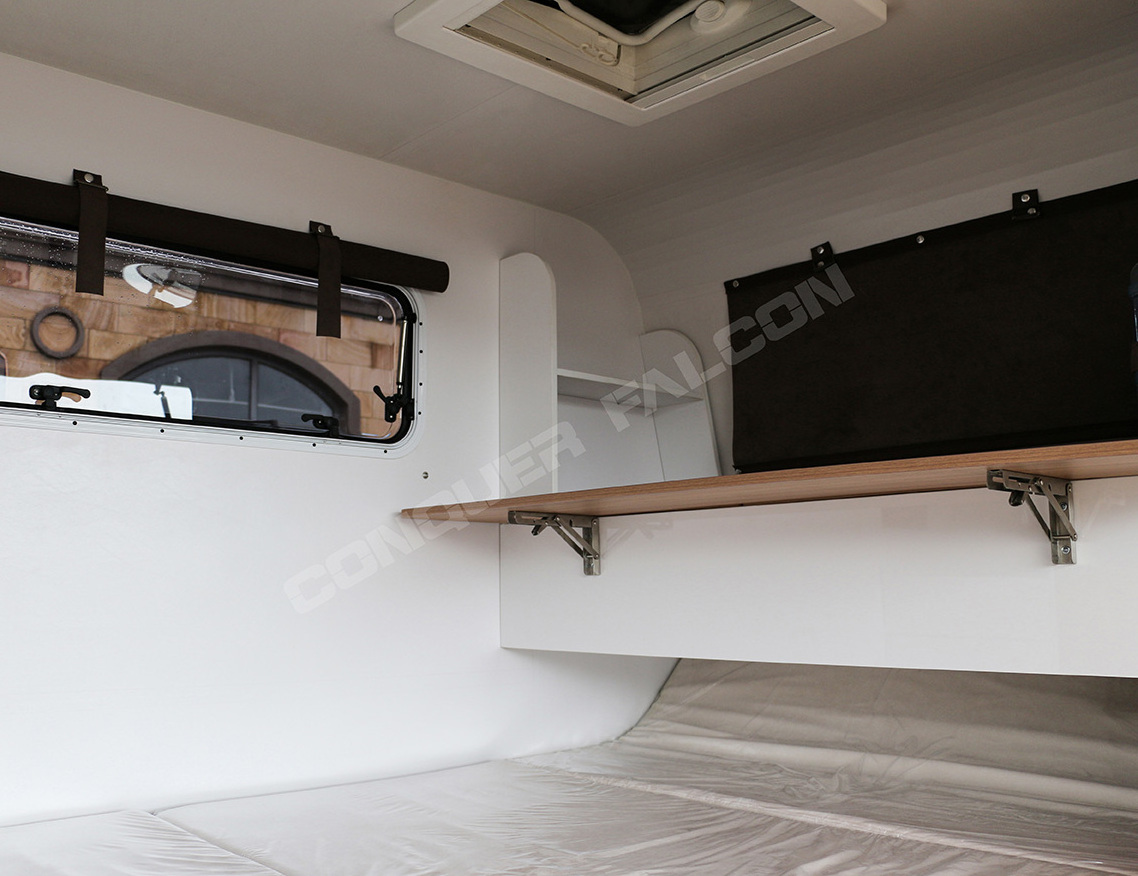 Australian Standard caravan home teardrop camping trailer with teardrop caravan door