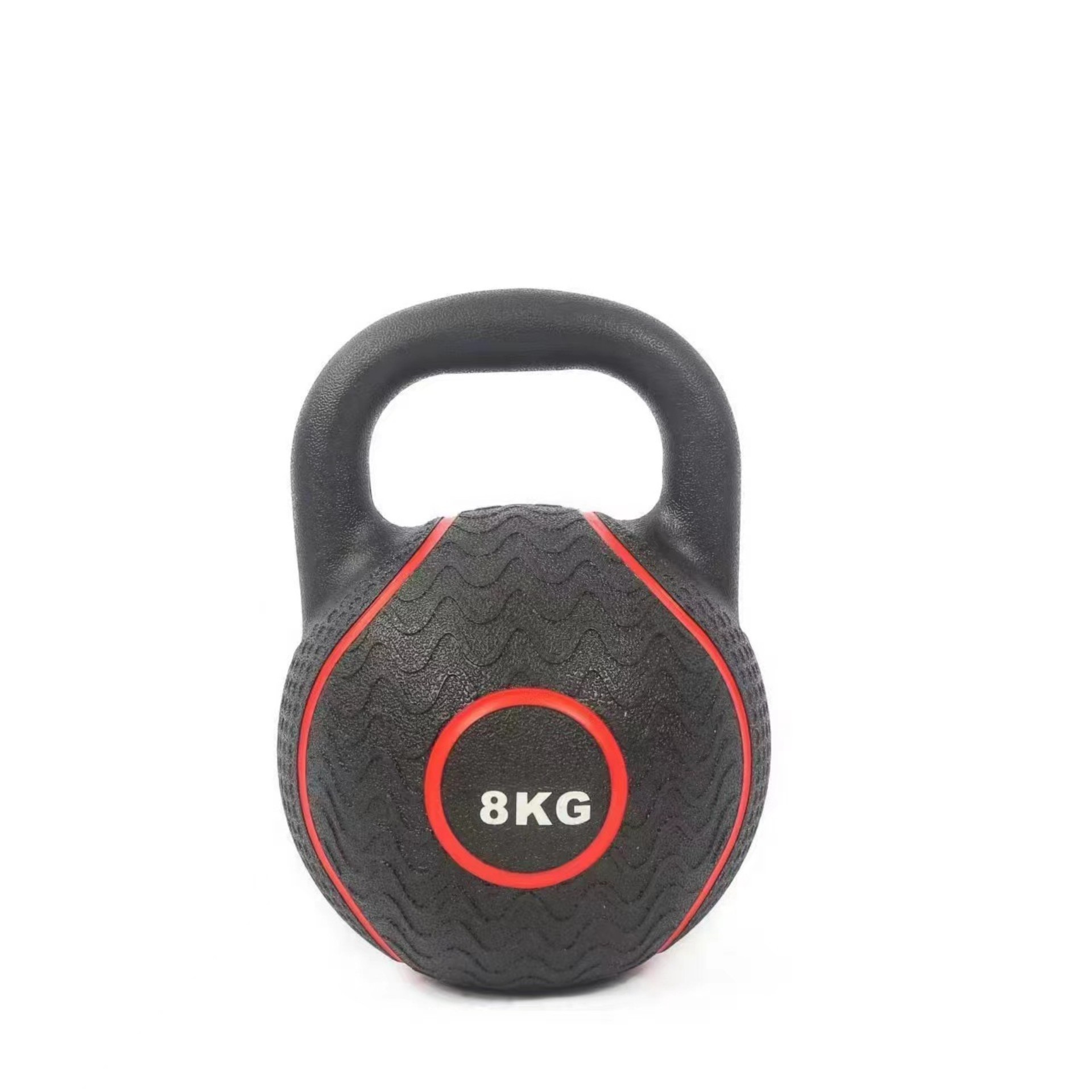 Premium Quality Gym Rubber Kettlebell 8kg for Strength Training Competition Kettlebell