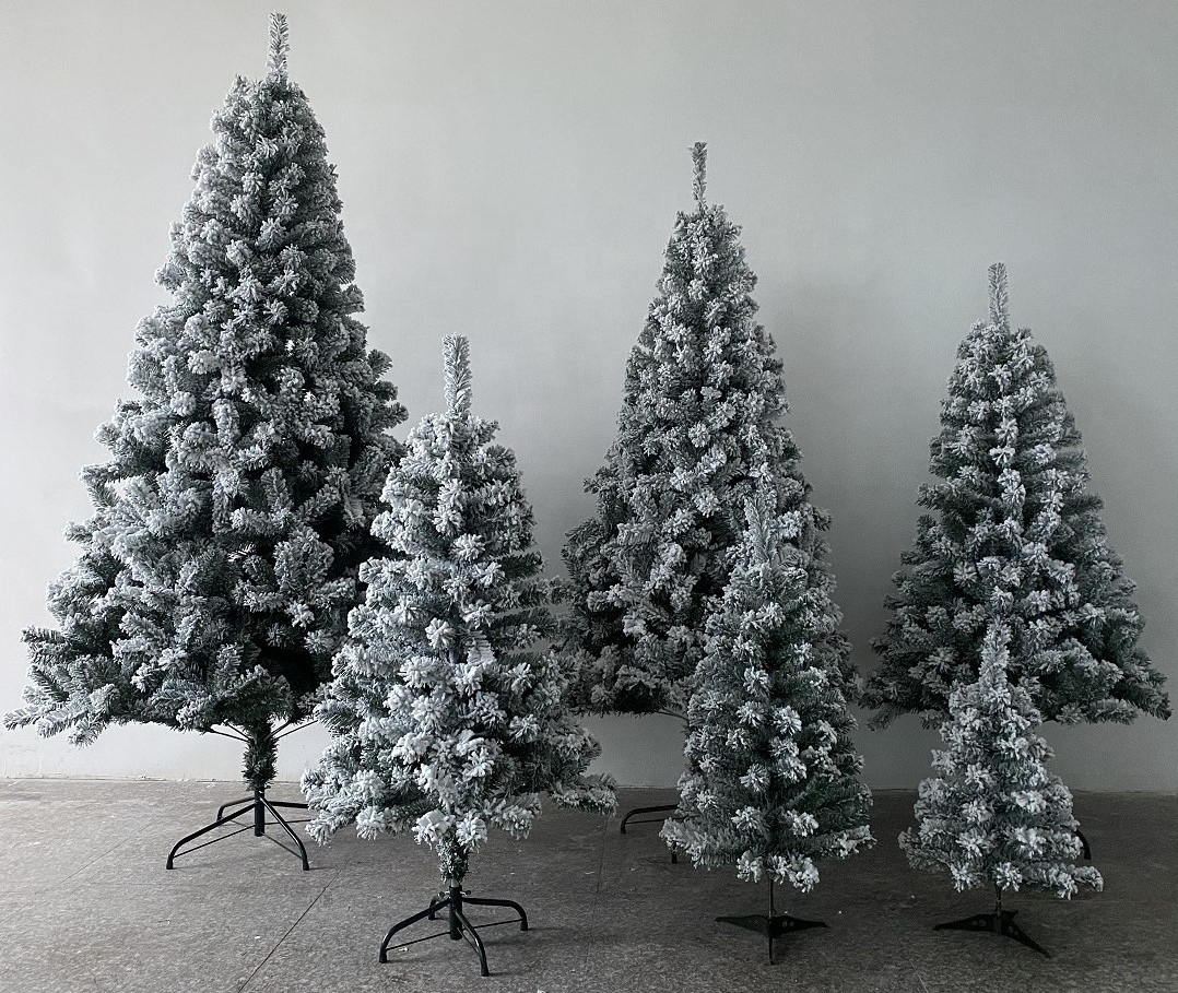 2024 snowing christmas tree with umbrella base artificial tree other christmas decorations with ornaments