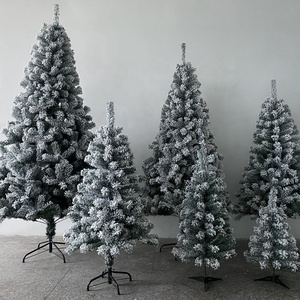 2024 snowing christmas tree with umbrella base artificial tree other christmas decorations with ornaments