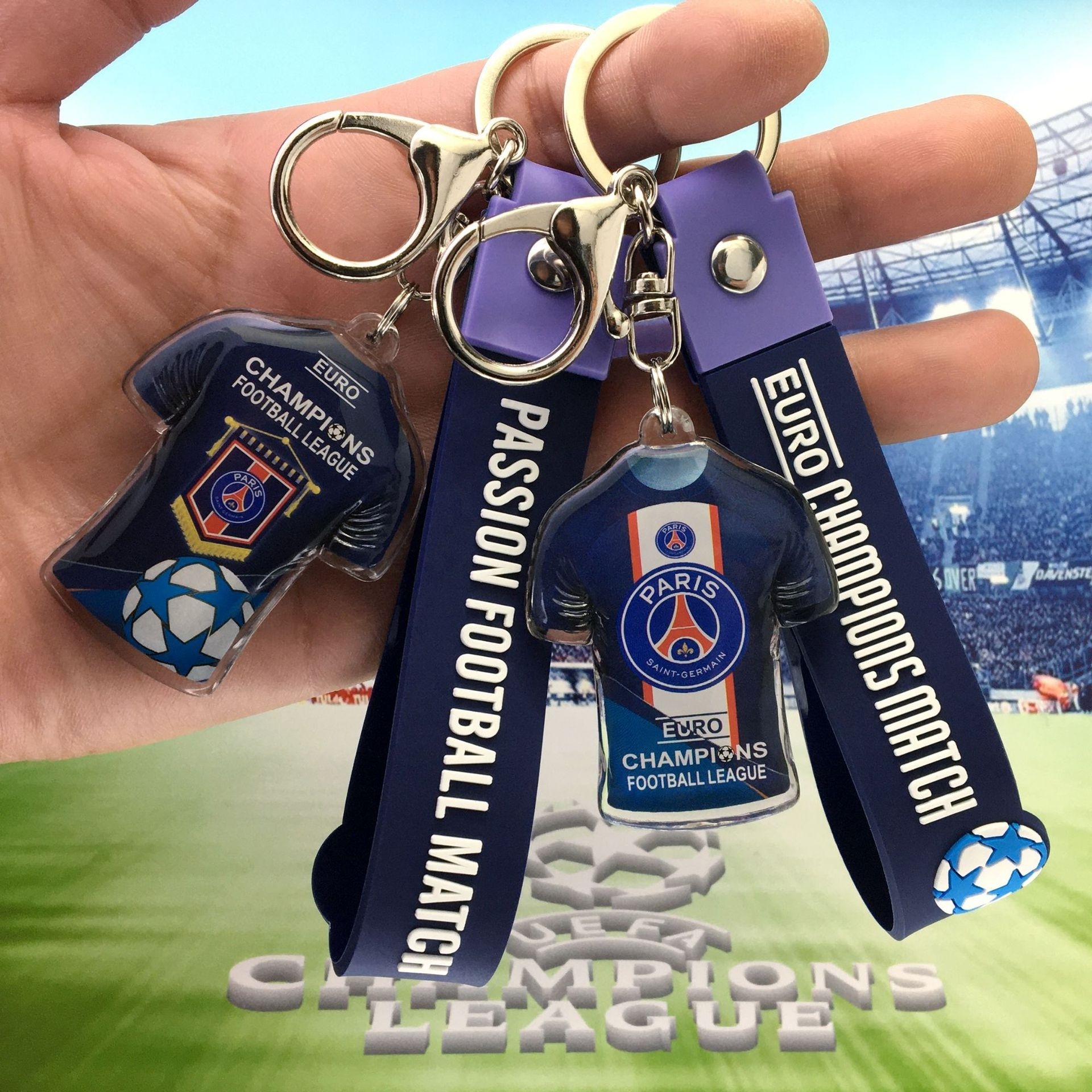 2024 Messi acrylic photo promotional keychains Inter Miami Bayern Munich Real Madrid Manchester