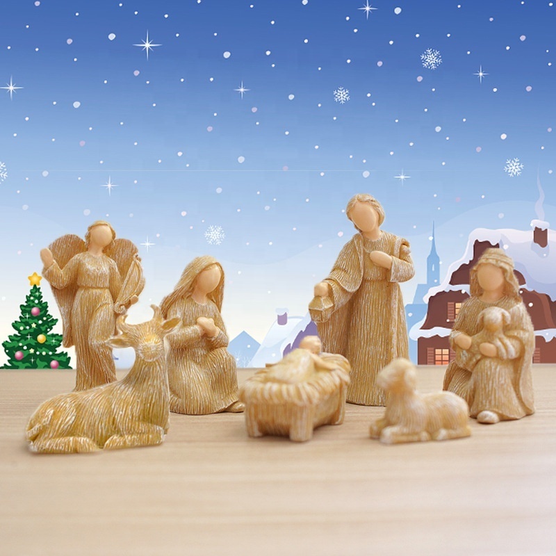 nacimiento navideno de baby jesus one set 10pcs statues christian sculpture art