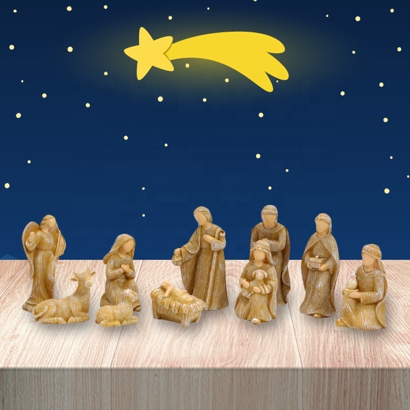 nacimiento navideno de baby jesus one set 10pcs statues christian sculpture art