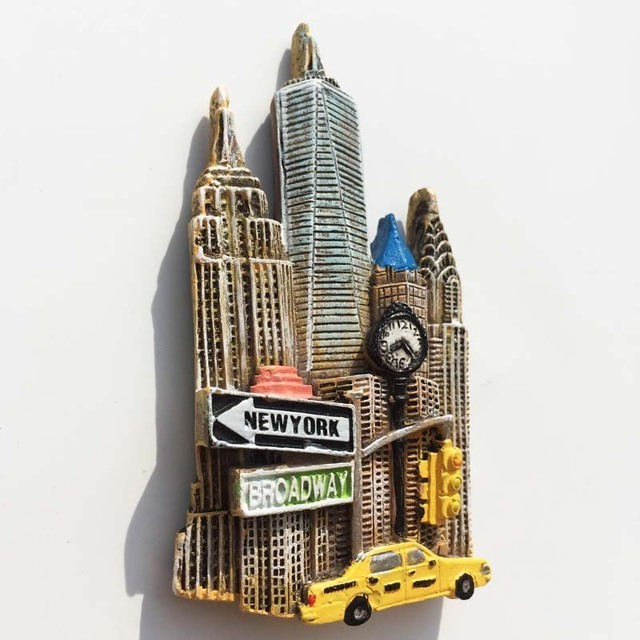 Wholesale 3D Resin Crafts Machine Printed US Tourist Souvenir Fridge Magnet In Stock