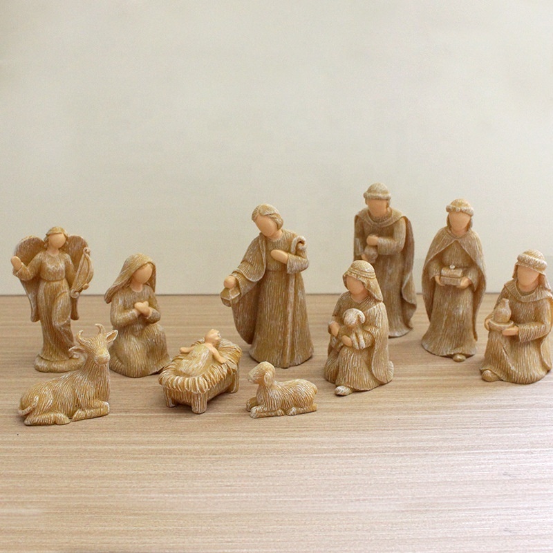 nacimiento navideno de baby jesus one set 10pcs statues christian sculpture art