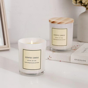 Conshine Home Decoration Glass Jar Smokeless Soy Wax Healing strong scented candles in bulk With Gift Box