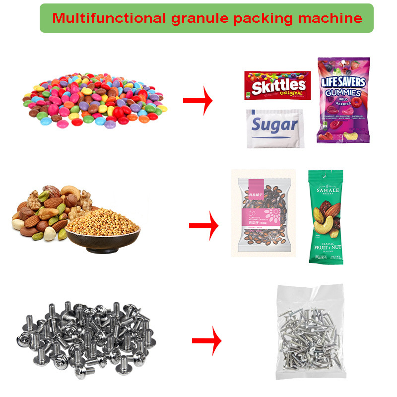 Full Automatic Small Granules Packaging Sachet Bag VVF Granular Filling Sealing Packing Machine