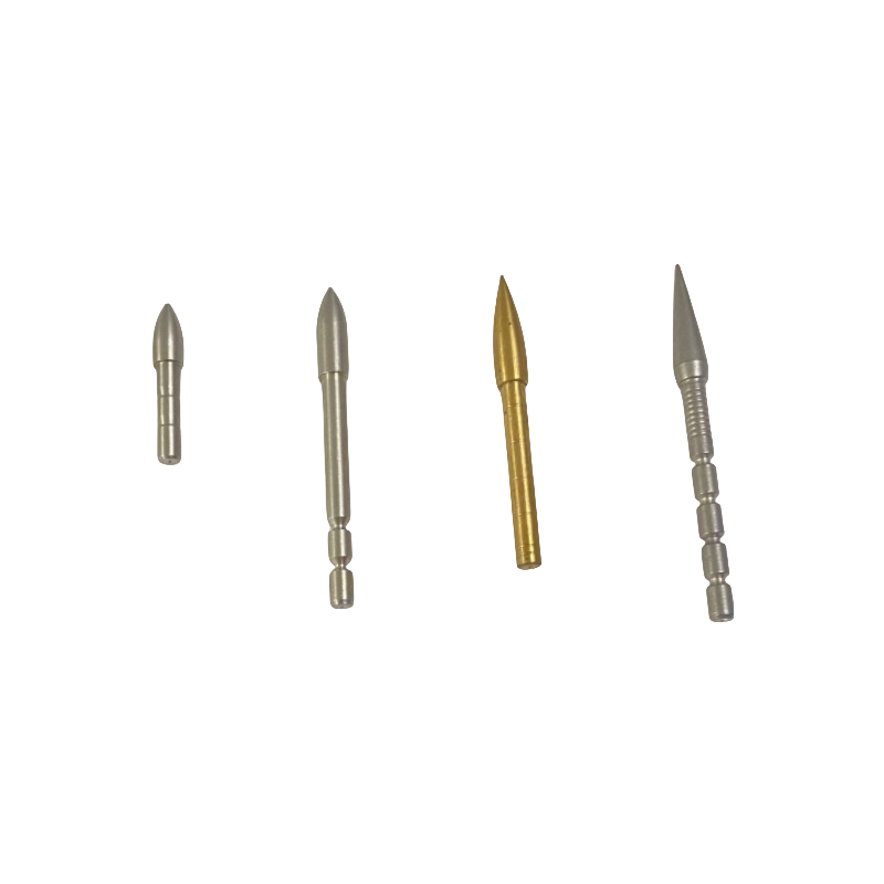 High Quality ID 4.2MM Stainless Break Off 100 -70 Grains Glue In Points Arrow Points For Hunting