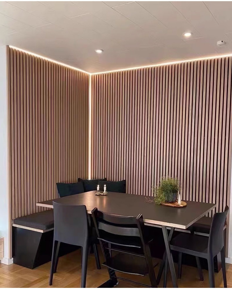 Hot Sale Pet Felt Wood Slat Acoustic Wall Panels Sound Absorbing for Wall and Ceiling